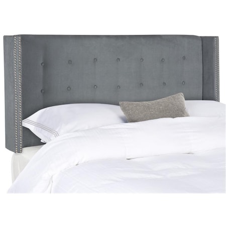 Safavieh Keegan Full Size Headboard, Grey Velvet MCR4007C-F